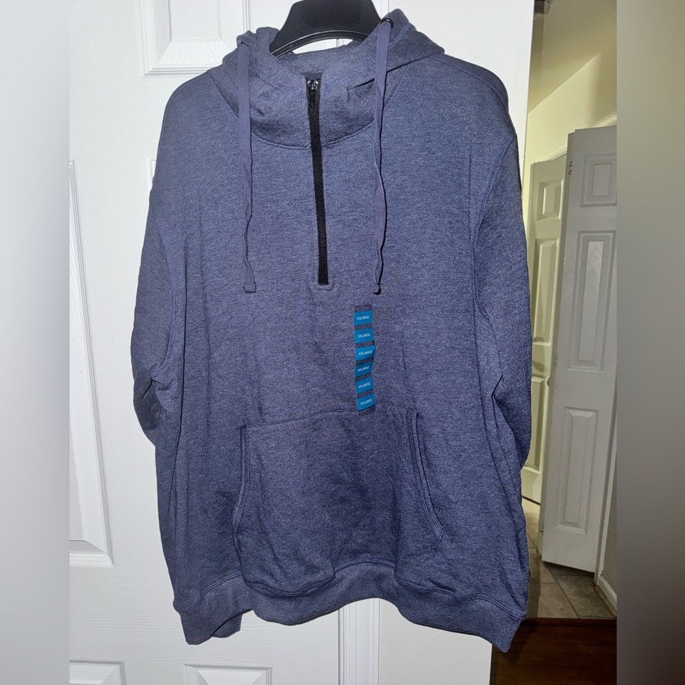 International Report Essentials Men’s 2XL NWT Half Zip-Up Hoodie With Pockets - Picture 2 of 12